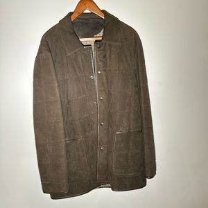 Bruno Magli Mens Brown leather Size 42 Jacket - Gorgeous!!!